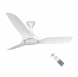 Havells Stealth Air " The most silent BLDC fan with Premium Look and Finish", 1200mm BLDC motor and Remote Controlled Ceiling Fan (Pearl White, Pack of 1)