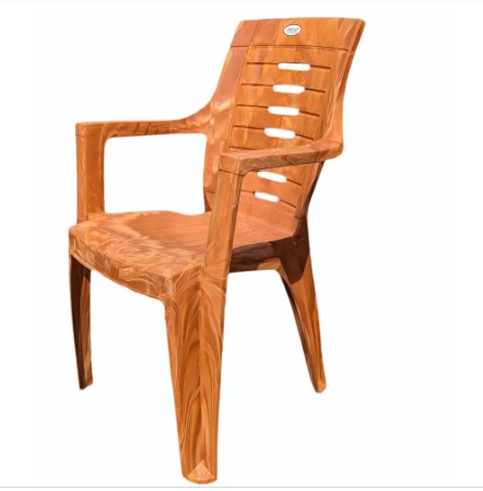 Irest Infinity Brown ABS Plastic Armless Chair, With Armrest