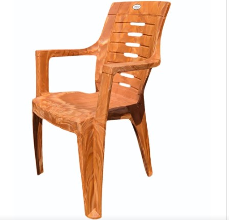 Irest Infinity Brown ABS Plastic Armless Chair, With Armrest