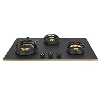Faber VERONA HD 783 CI FFD AI Kitchen Hob – 78 cm 3 Brass Burners | Auto Ignition | Flame Failure Safety