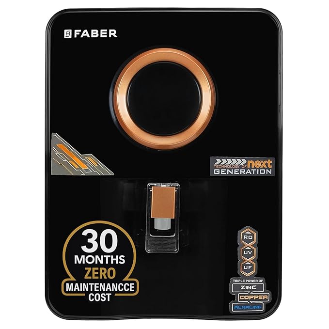 Faber Altroz Gold 10-Stage RO Water Purifier| 10L Tank| 40% Water Savings| RO+ UV+ UF+ ALKALINE+ COPPER+ ZINC 