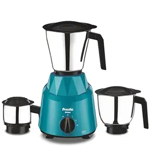 Preethi Plastic Prime Mixer Grinder for Kitchen I 3 Jars 750 Watt Mixie I Green (MG-286)